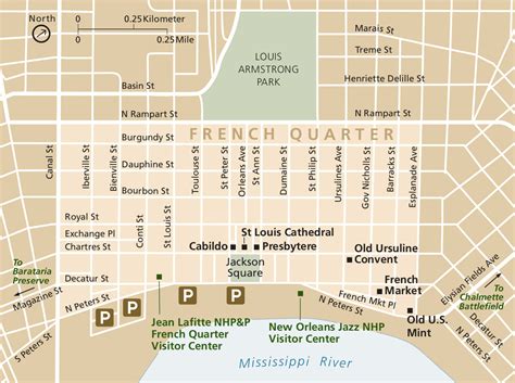 MAP French Quarter New Orleans Map